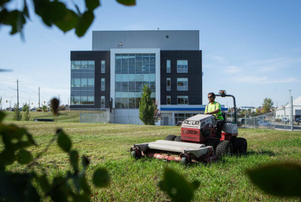 Ottawa commercial summer grass cutting and grounds maintenance by VS Landscape