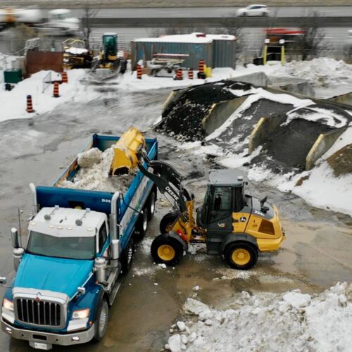 Ottawa Commercial Snow Removal VS Landscape Group Commercial Salting